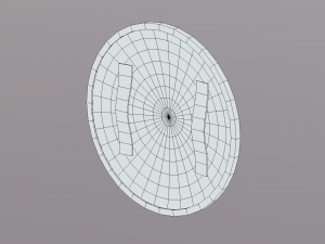 painted shield Model 3D