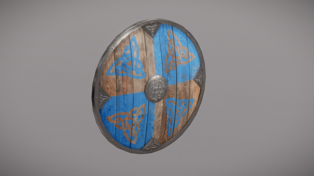 shield with ornaments 3D Model .c4d .max .obj .3ds .fbx .stl .blend 