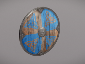 shield with ornaments 3D Model