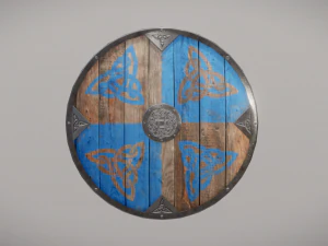 shield with ornaments 3D Model