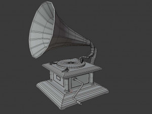 gramophone phonograph 3D Model