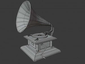 gramophone phonograph 3D Model