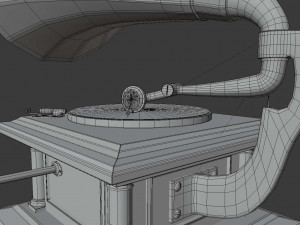 gramophone phonograph 3D Model