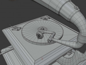 gramophone phonograph 3D Model