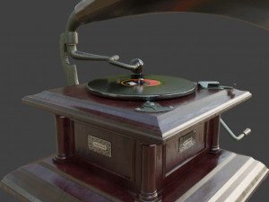 gramophone phonograph 3D Model