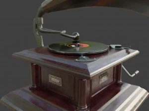 gramophone phonograph 3D Model