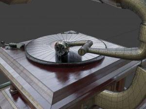 gramophone phonograph 3D Model