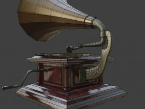 gramophone phonograph 3D Model