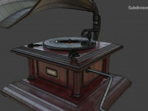 gramophone phonograph 3D Model