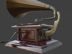 gramophone phonograph 3D Model