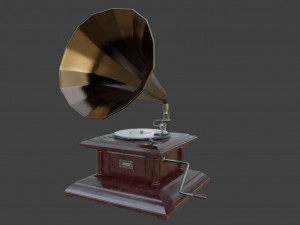 gramophone phonograph 3D Model