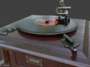 gramophone phonograph 3D Model
