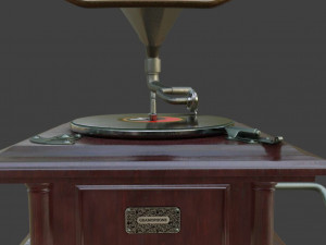 gramophone phonograph 3D Model