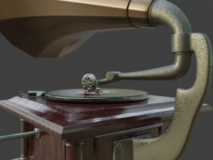 gramophone phonograph 3D Model