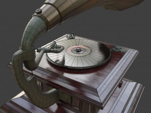 gramophone phonograph 3D Model