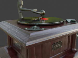 gramophone phonograph 3D Model