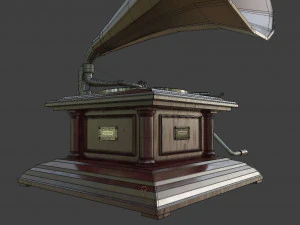 gramophone phonograph 3D Model