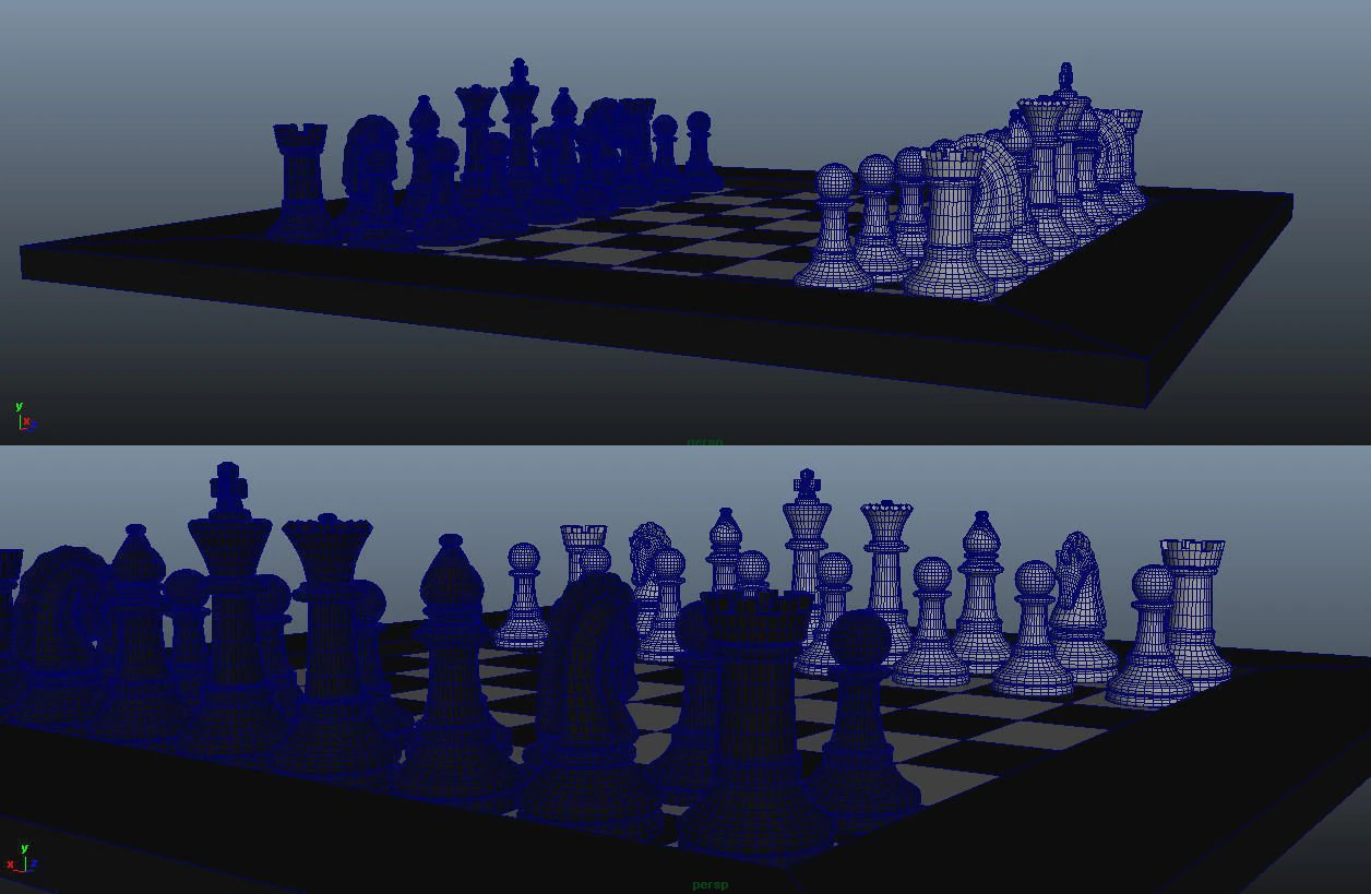 jogo de xadrez Modelo 3D .c4d .max .obj .3ds .fbx .stl .blend 