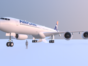 Airplane Generic Commercial Model 3D