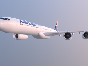 Airplane Generic Commercial 3D Model