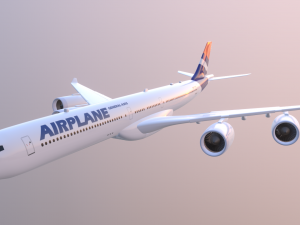 Airplane Generic Commercial 3D Model