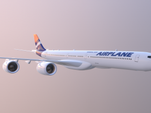 Airplane Generic Commercial 3D Model