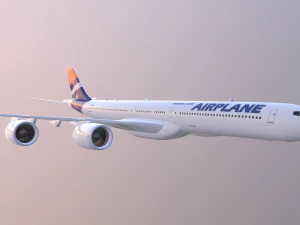 Airplane Generic Commercial 3D Model