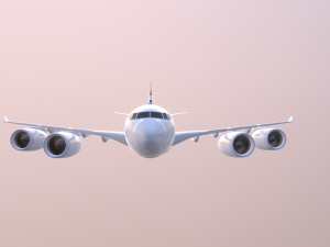 Airplane Generic Commercial 3D Model