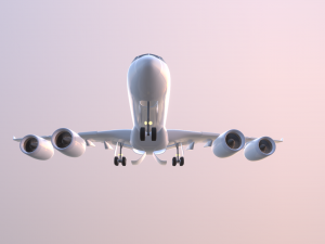 Airplane Generic Commercial 3D Model