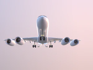 Airplane Generic Commercial 3D Model