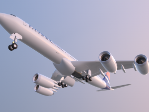 Airplane Generic Commercial 3D Model