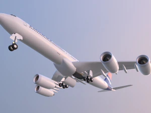 Airplane Generic Commercial 3D Model