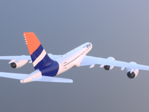 Airplane Generic Commercial 3D Model