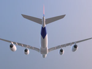 Airplane Generic Commercial 3D Model