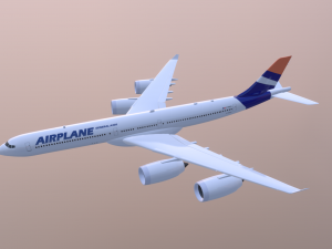 Airplane Generic Commercial 3D Model