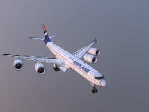 Airplane Generic Commercial 3D Model