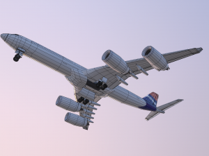 Airplane Generic Commercial 3D Model