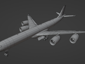 Airplane Generic Commercial 3D Model