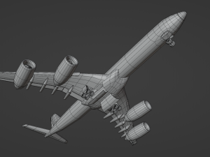 Airplane Generic Commercial 3D Model