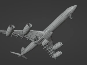 Airplane Generic Commercial 3D Model
