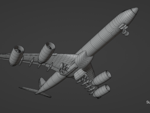 Airplane Generic Commercial 3D Model