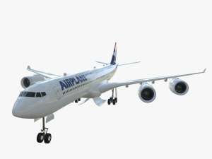 Airplane Generic Commercial 3D Model