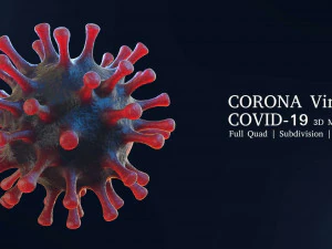 Virus del coronavirus Covid-19 Modello 3D