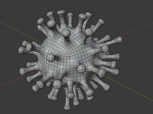 Coronavirus Covid-19 Virus Modelo 3D