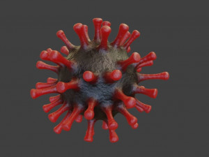 Coronavirus Covid-19 Virus Modelo 3D