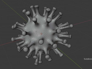 Coronavirus Covid-19 Virus Modelo 3D