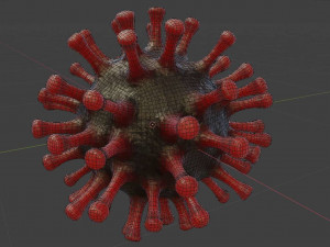 Coronavirus Covid-19 Virus Modelo 3D
