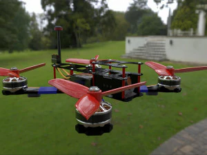 Drone Quadcopter 3D Model