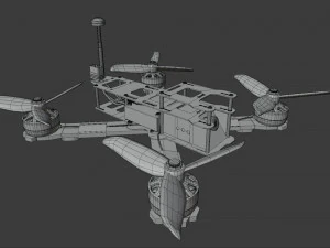 Drone Quadcopter 3D Model