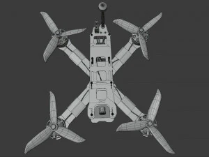 Drone Quadcopter 3D Model